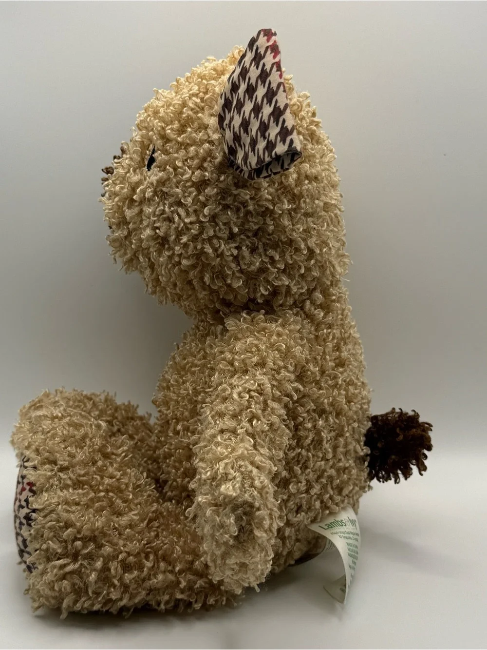 Lambs & Ivy  #203020 “Wilson” The Shaggy Dog With Houndstooth 2012 Plush (PL-42)
